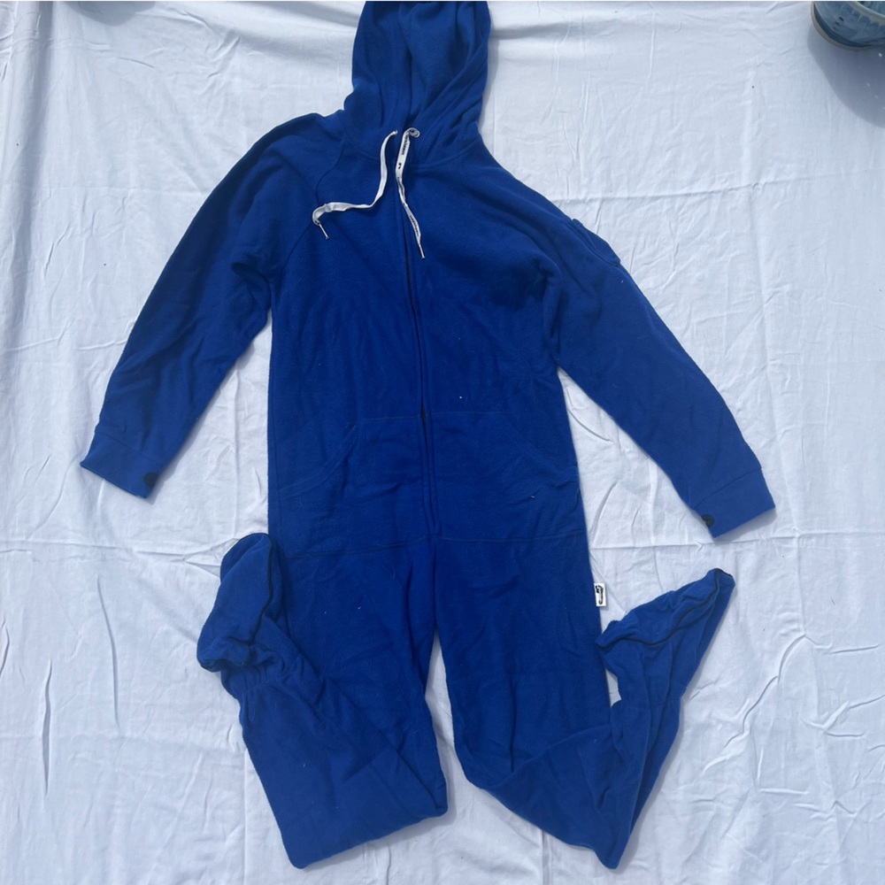 Blue adult onesie